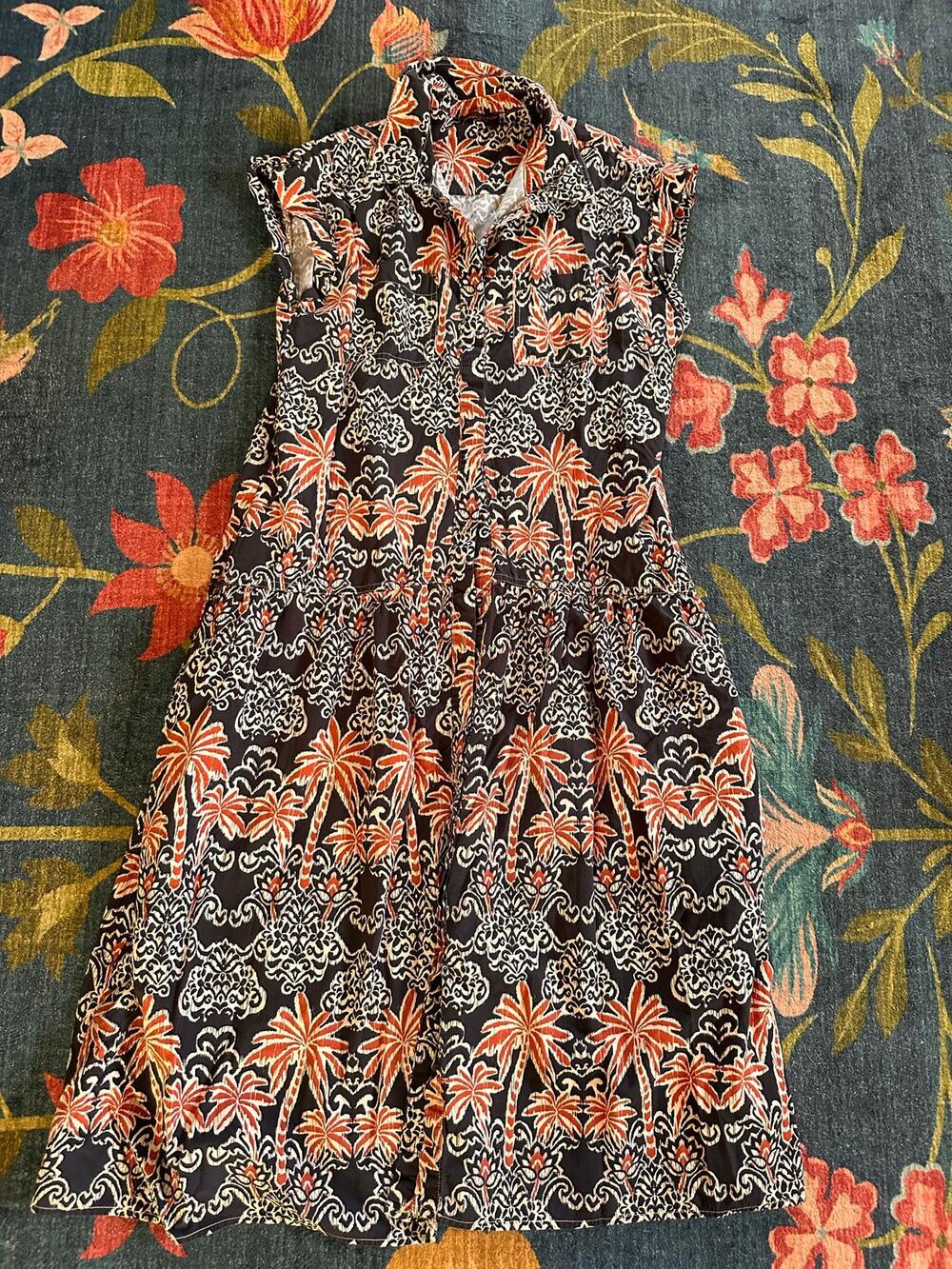 Dress Forum Palm Tree Maxi Dress Size Medium